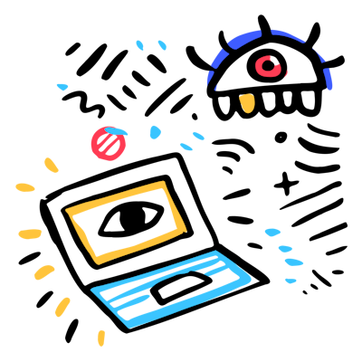 Illustration of a hand holding a brush, symbolizing creativity and self-improvement